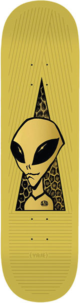 Alien Workshop Popson Visitor Gold Deck 8.75 Yellow