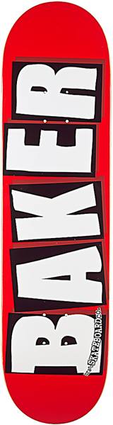 Baker Brand Logo Deck 8.0 Red/White