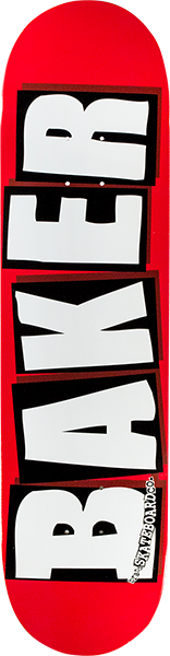 Baker Brand Logo Deck 8.12 Red/White