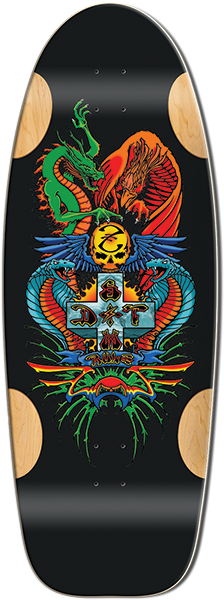 Bull Dog Dragon Deck 11.87X33 Black Formica