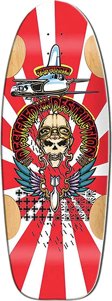 Bull Dog Tail Gunner Deck 11.87X33 White Formica