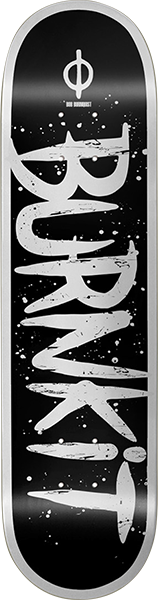 Burnkit Bold Deck 8.5 Black/White