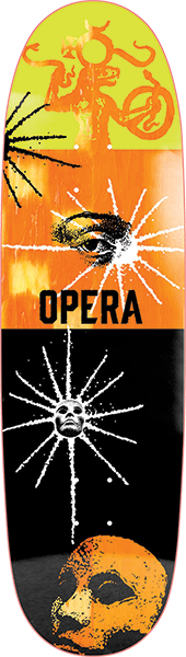 Opera Skateboards Enlighten Deck 9X31.8 Yellow/Orange