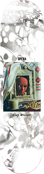 Opera Skateboards Kreiner Reflection Deck 8.5 Sil/White
