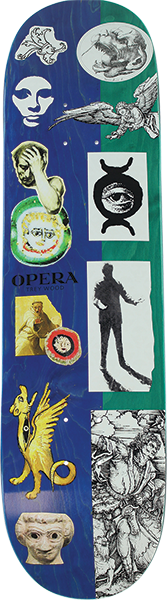 Opera Skateboards Wood Other Side Deck 8.25 Blue