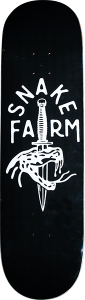 Snake Farm Boom Stick Deck 8.5 Black/White