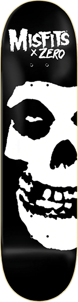 Zero Misfits Fiend Skull Deck 8.5 Black/White