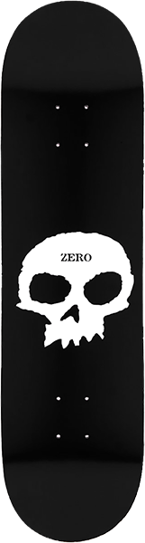 Zero Single Skull Deck 8.25 Black/White
