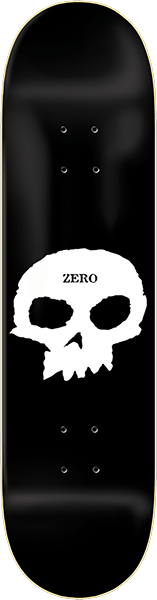 Zero Single Skull Deck 8.62 Black/White