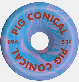 PIG CONICAL BLUE/PINK SWIRL 53MM 99A (Set of 4)
