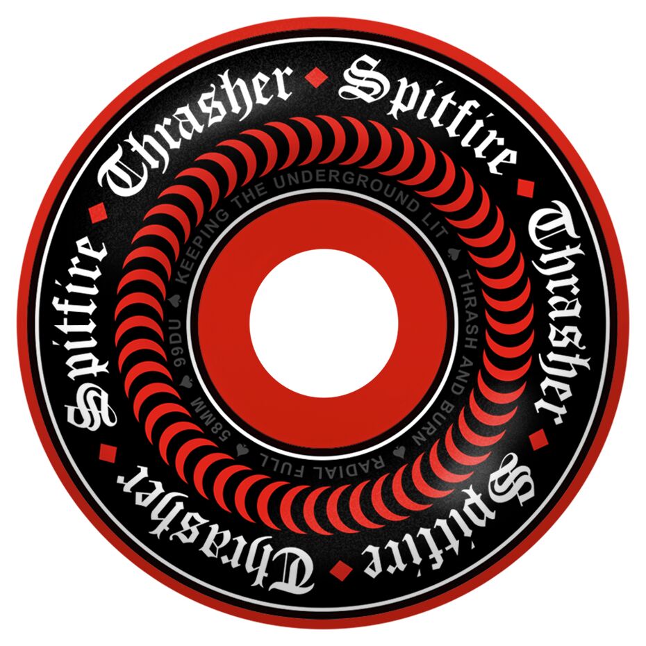 SpitfireFormula Four Thrasher Oath Radial Full Red 58mm 99D