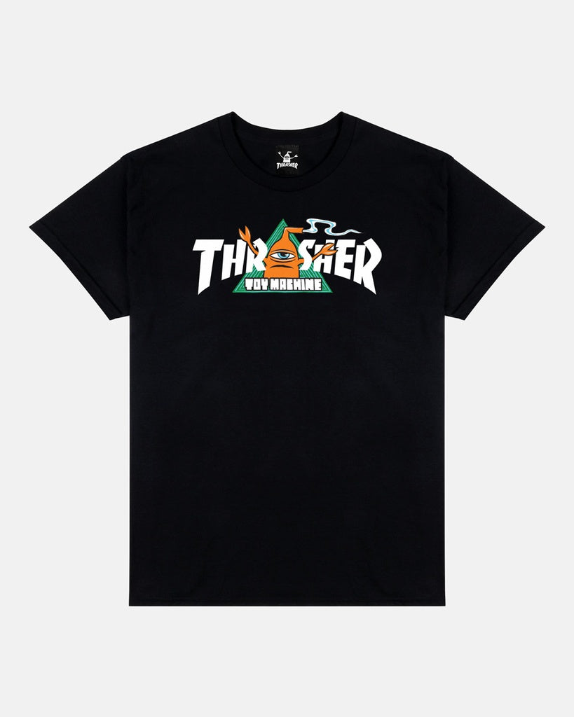 Thrasher x Toy Machine Vortex Black T-Shirt M