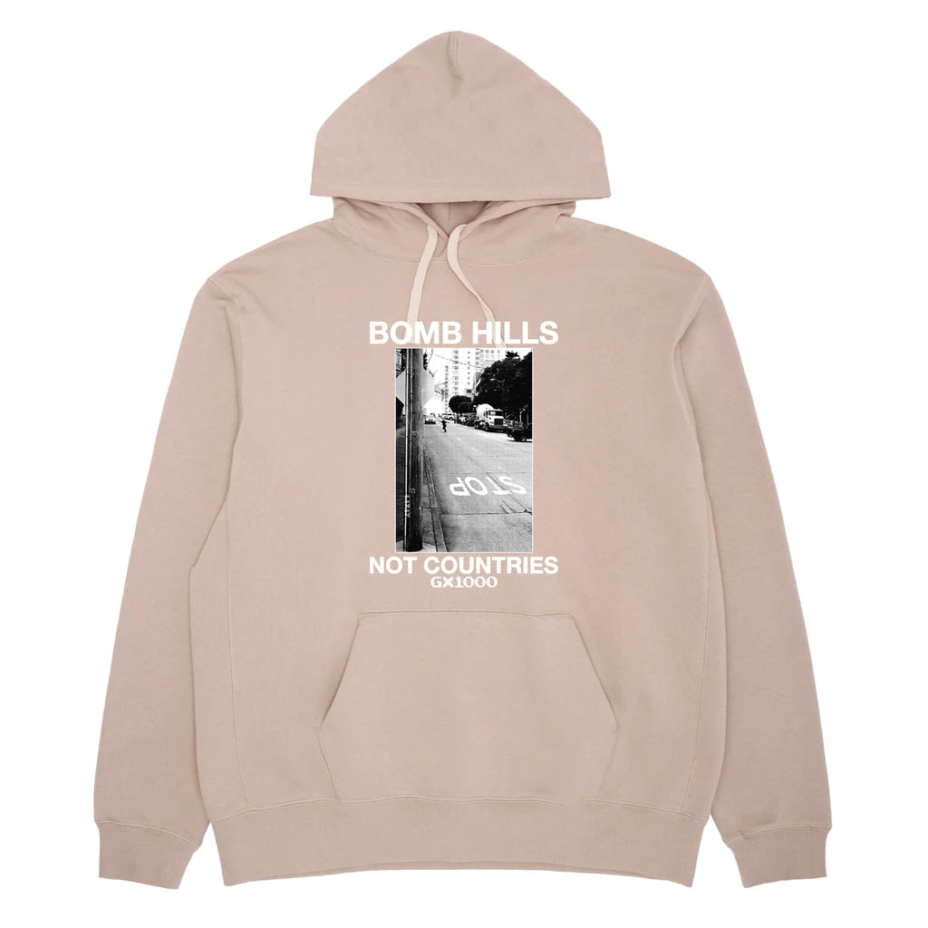 Gx1000 Bomb Hills Not Countries Sand/white Hd/swt L - Skateboard Sweatshirt
