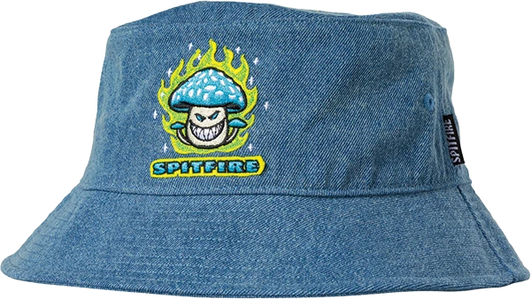 SPITFIRE MUSHROOM BIGHEAD BUCKET HAT OFM-WASHED DENIM