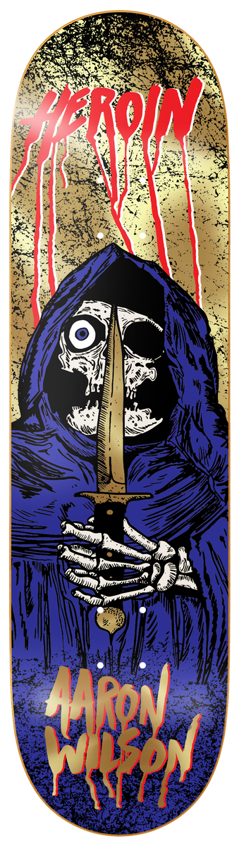 Heroin Aaron Wilson KO2 Skull Priest Deck 8.5