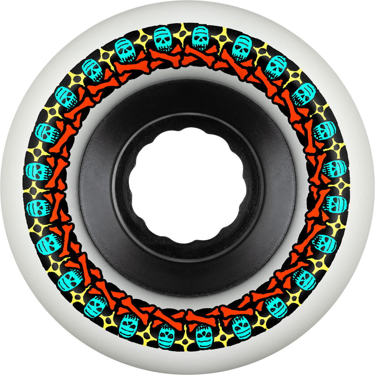 Bones ATF Rough Rider Skull & Bones 59MM 80A White (Set of 4)