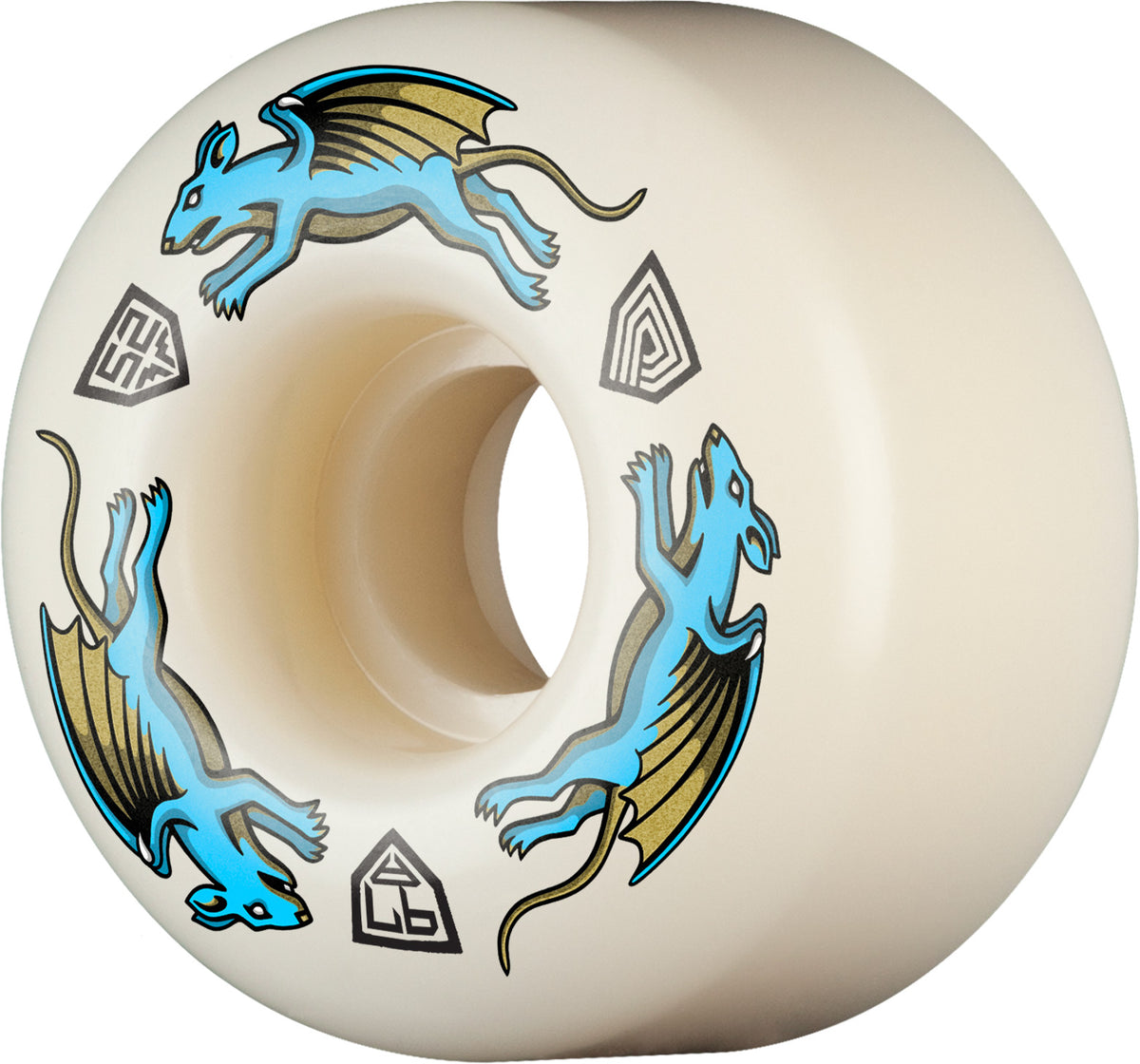 Powell Dragon Formula Blue Nano Rats AV4 52MM X 34MM 97A (Set of 4)