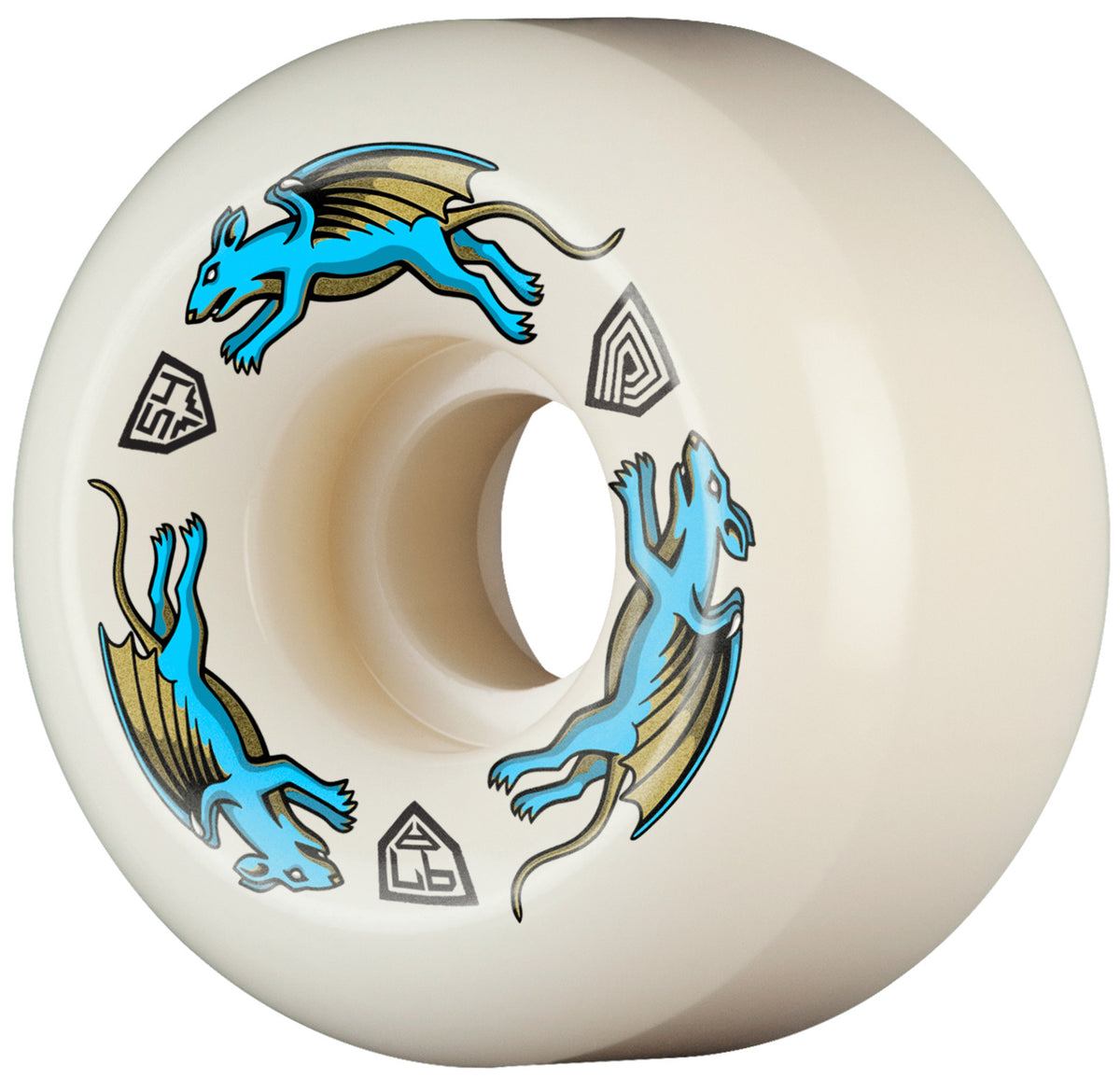 Powell Dragon Formula Blue Nano Rats AV6 54MM X 34MM 97A (Set of 4)