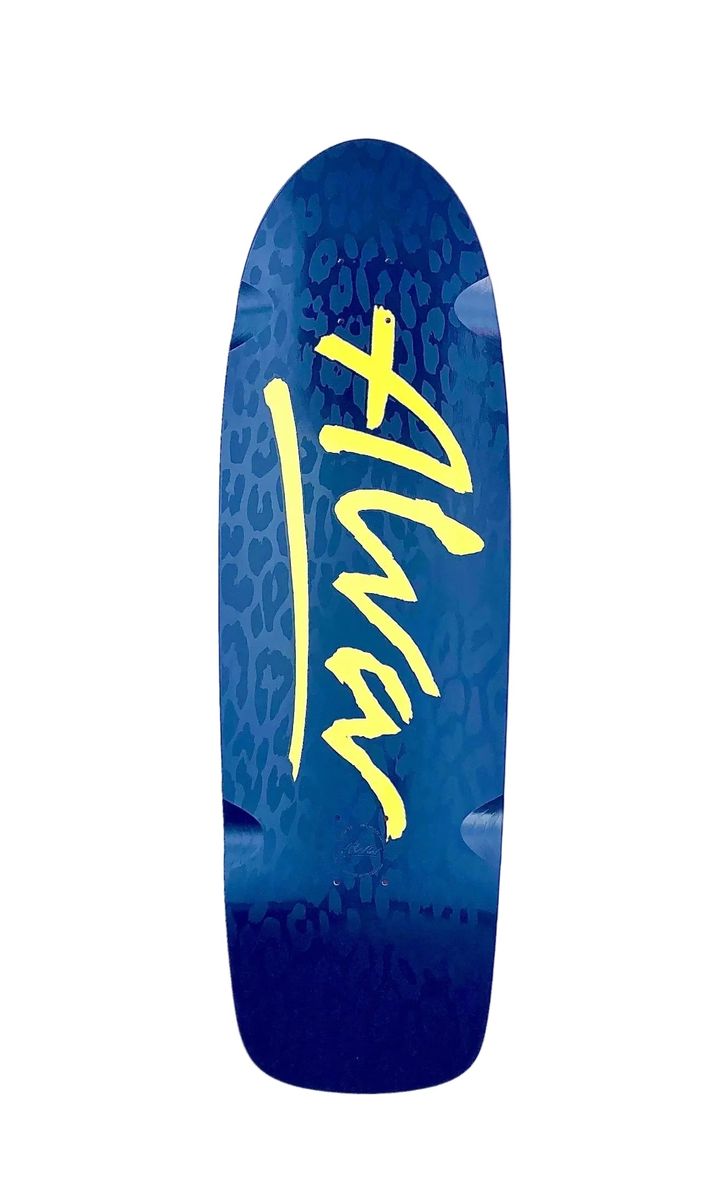 Alva Modern Leopard Safety Yellow/Black Shaped Wheel Wells Deck 10. X 33.0