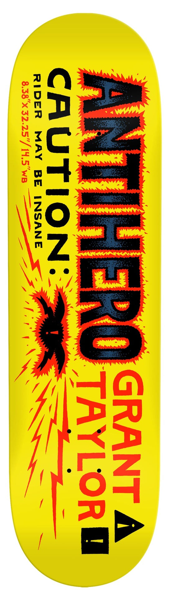 Anti-Hero Grant Caution Deck 8.38