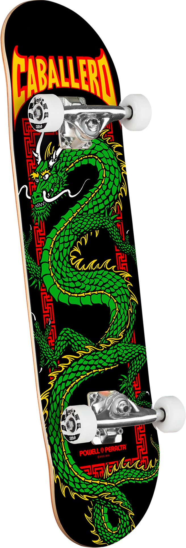 Powell Caballero Chinese Dragon Black/Green Complete 7.5 X 28.65
