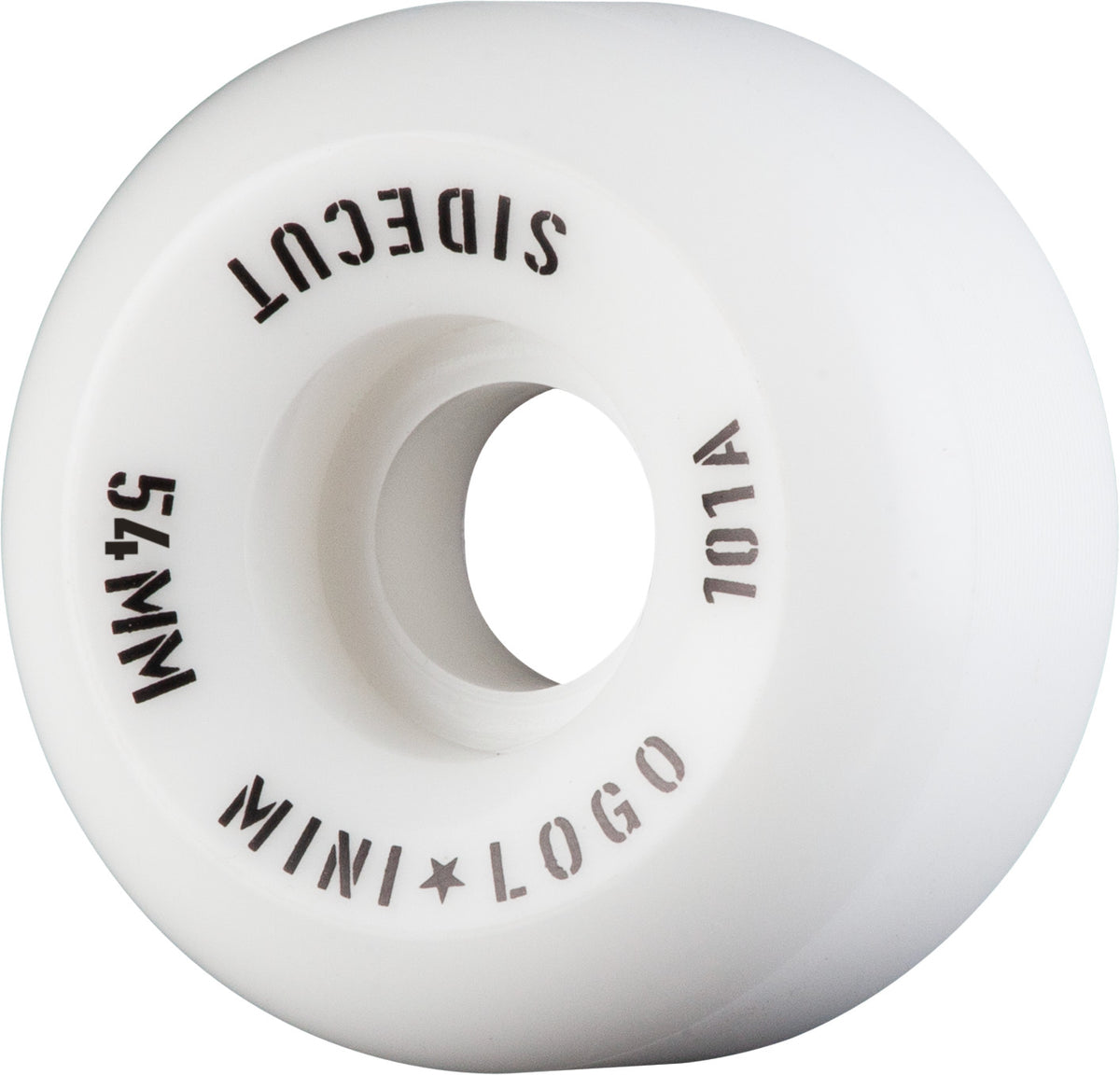 Mini-Logo Sidecuts White 54MM 101A (Set of 4)