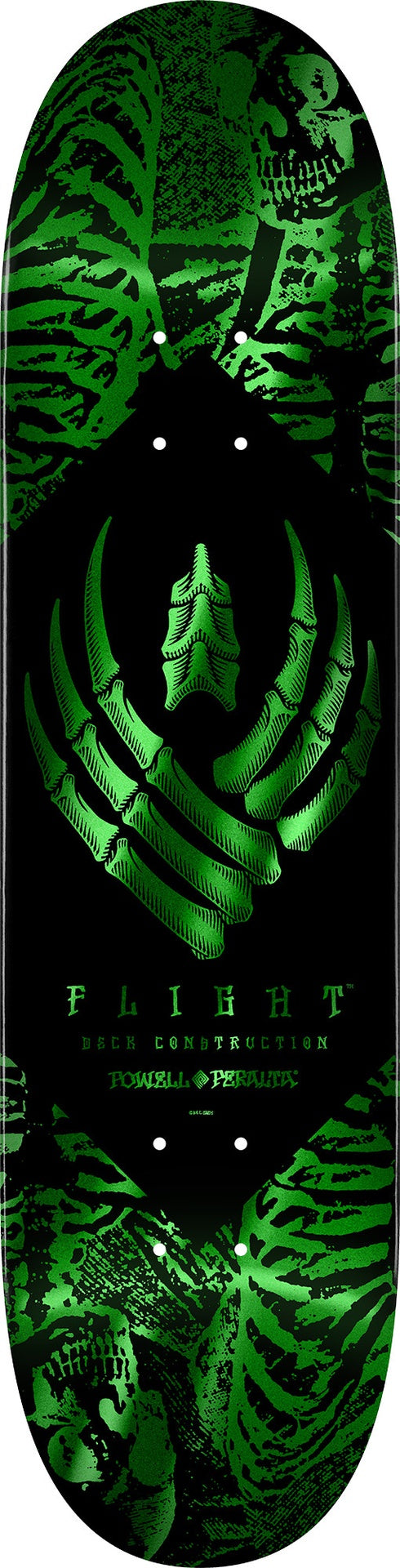 Powell Team Skeleton Green Foil Flight Deck 8.50