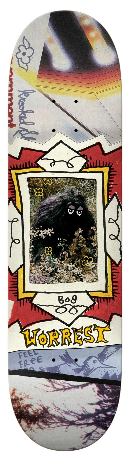 Krooked Worrest Bigfoot Twin Tail Slick Deck 8.30