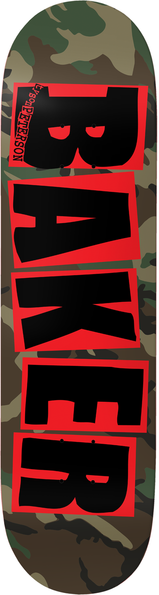 Baker Tyson Peterson Brand Logo Camo Deck 8.25