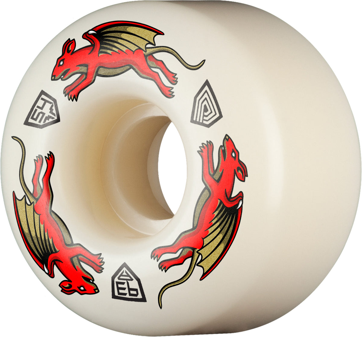 Powell Dragon Formula Red Nano Rats AV4 54MM X 34MM 93A (Set of 4)