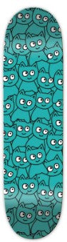 Meow Team Sticker Pile Teal Deck 8.00