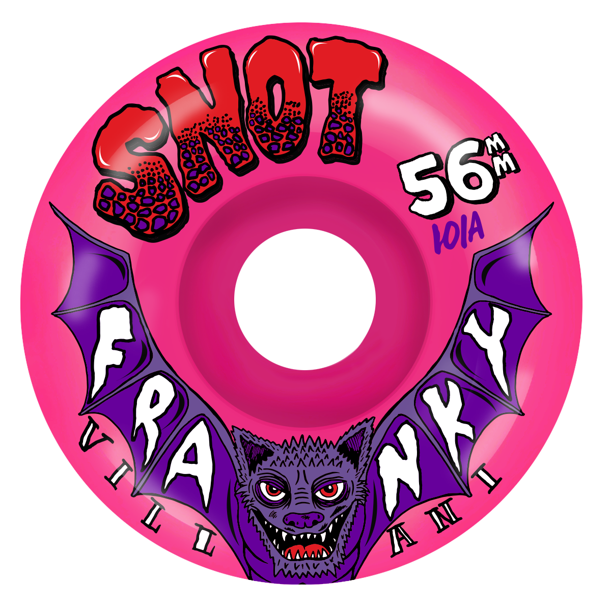 Snot Franky Villani Bat Neon Pink Classic 56MM 101A (Set of 4)