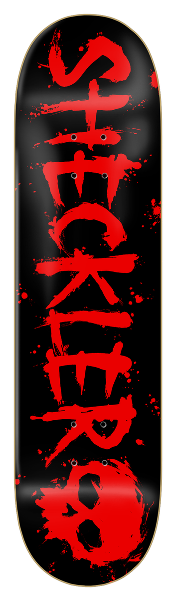 Zero Sheckler Blood Red Foil Deck 8.25