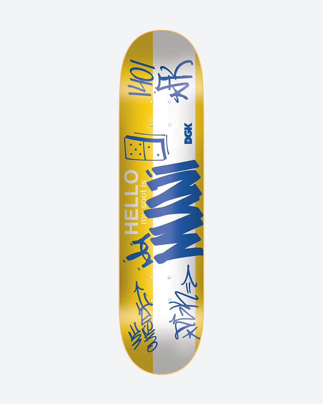 DGK Team My Spot Is Muni Deck 7.75