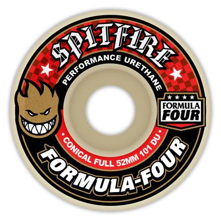 Spitfire Formula Four Conical Full 58MM 101D (Set of 4)