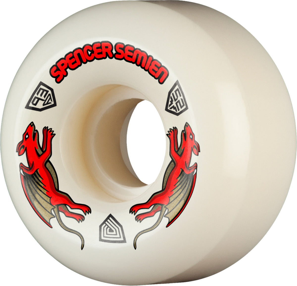 Powell Dragon Formula Red Spencer Semien Nano Rats Red AV5 52MM X 30MM 93A (Set of 4)