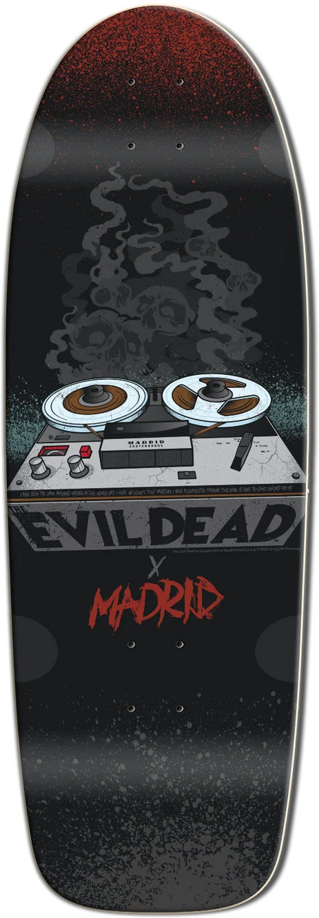 Madrid X Evil Dead 45TH Anniversary Reels Shaped Deck 10.00X30.00 (LIMITED And Hand NUMBERED)