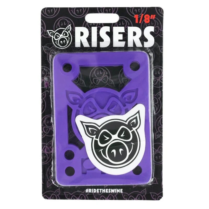 Pig Skateboard Risers Risers Hard Purple 1/8