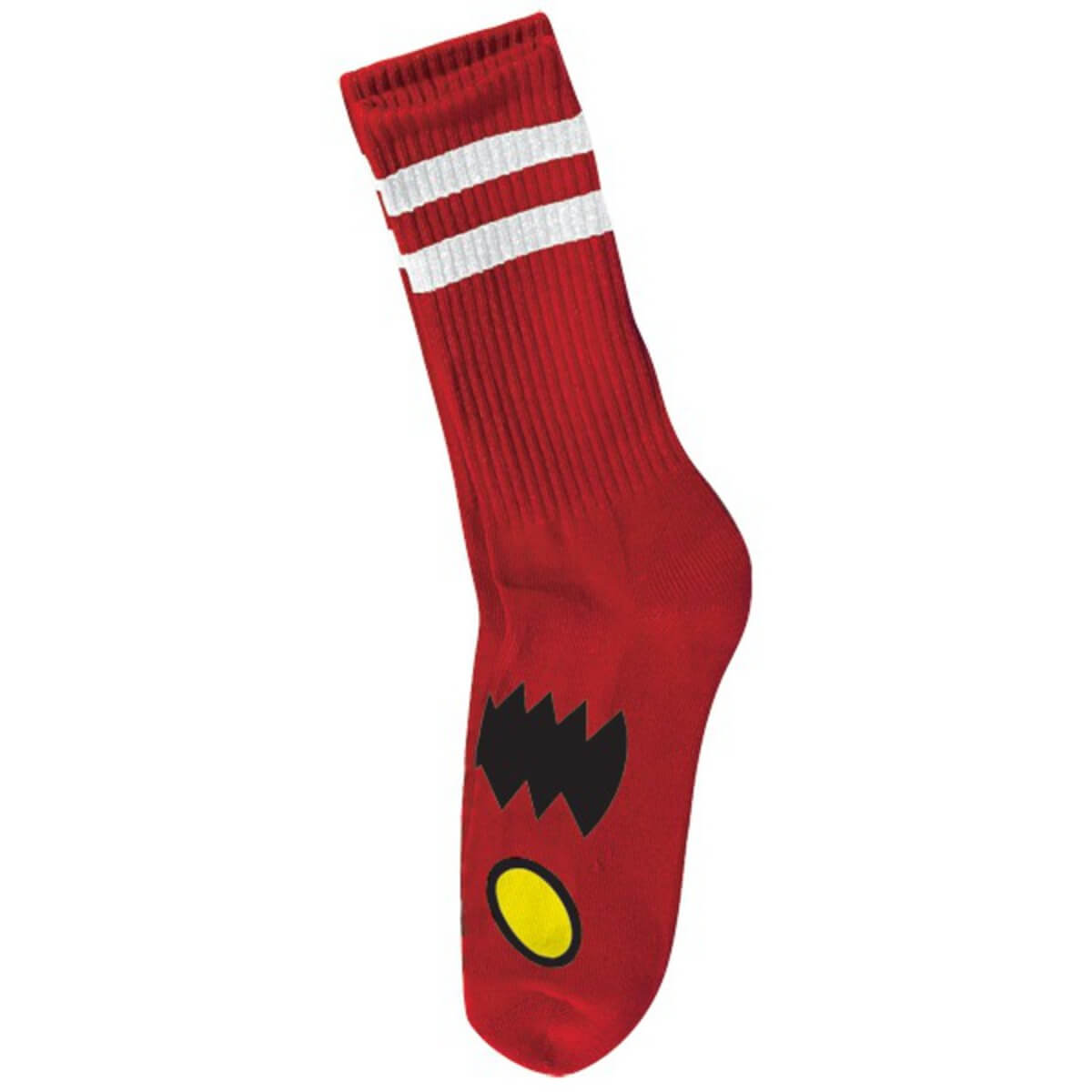 Toy Machine Skateboards Monster Face Red Crew Socks