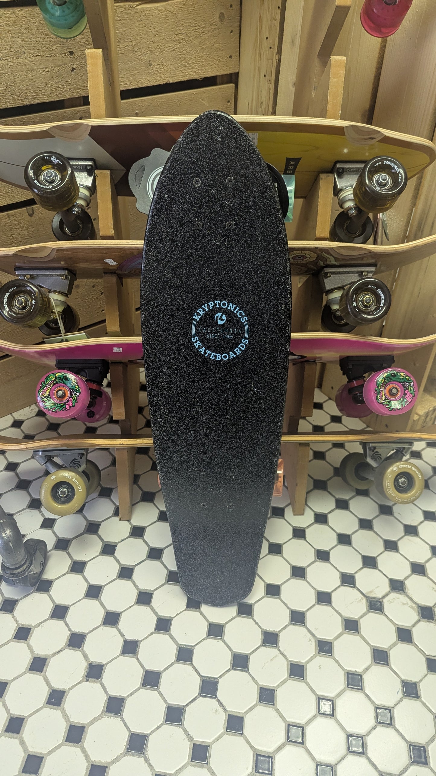 Kryptonic - Pink and Light Blue Octopus - Mini Longboard