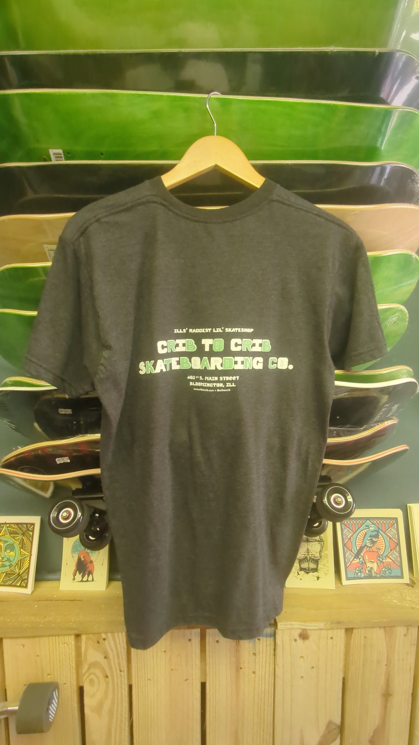 Crib to Crib Skate Shop | Yellow Cribbie Shirt