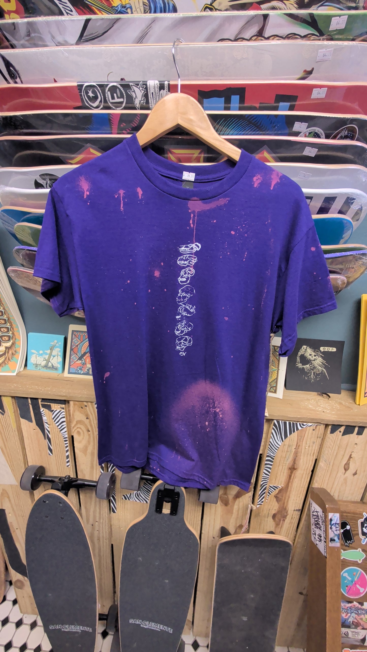 Culture Vulture - purple, hand-dyed and printed evolution