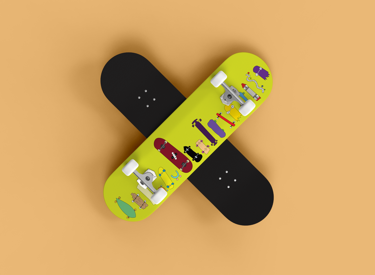 Meet the Cribbies! Skateboard Deck