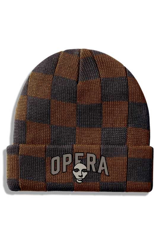 Opera Skateboards Checkered Beanie