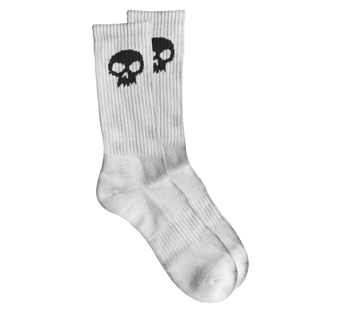 Zero Single Skull White Socks
