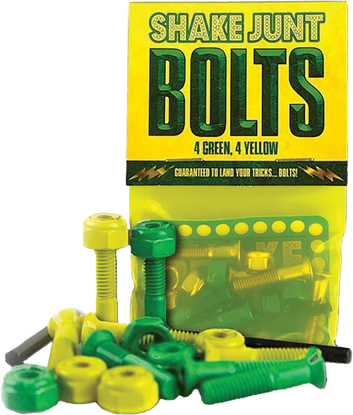 Shake Junt Bag-O-Bolts All Green & Yellow 1" Phillips 1SET