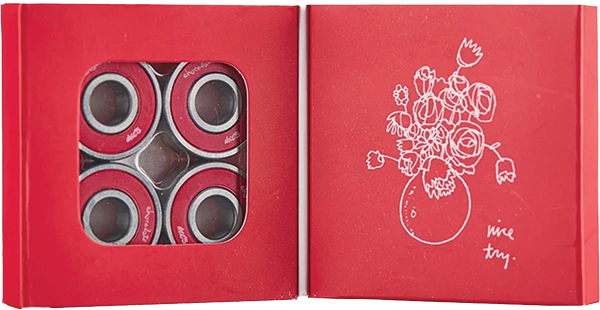 Chocolate ABEC 5 Bearings Red/Sil