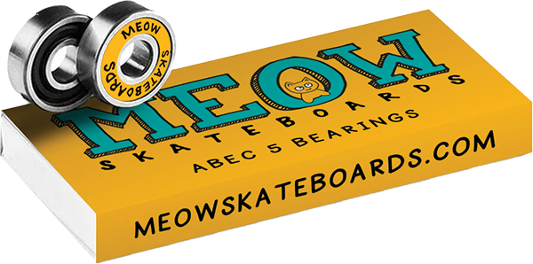 Meow ABEC 5 Bearings Set Yellow
