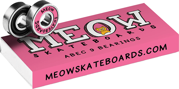 Meow ABEC 9 Bearings Set Pink