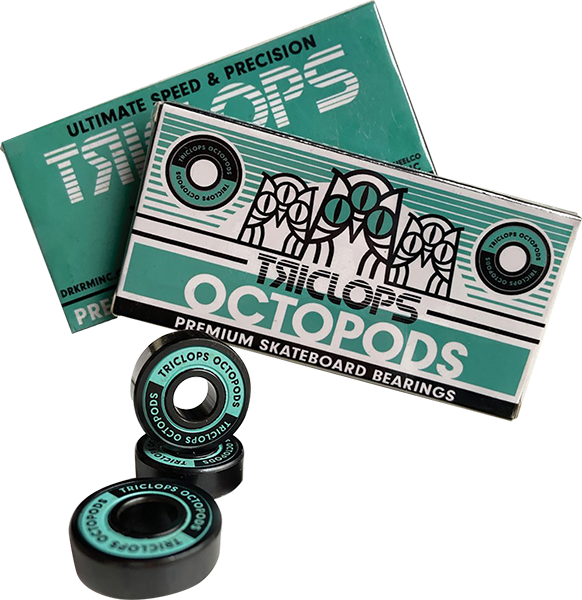 Triclops/Darkroom Octopods ABEC 7 Bearing Set Green/Black